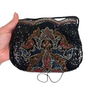 Vintage Lord & Taylor Beaded Bag Purse Art Deco